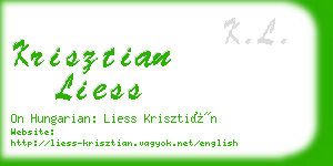 krisztian liess business card